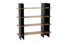 Hanah Home Estantería Shb-017 en Negro